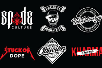 do logo design for your clothing brand or streetwear line