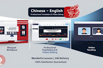 be your translator video editor copywriter and mandarin teacher