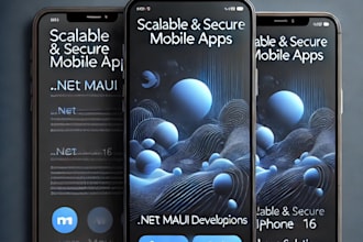 develop a net maui cross platform app with API and mvvm