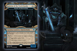 create professional realistic illustration for card , dnd, mtg
