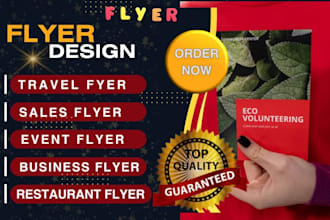 design awesome flyer, event, promotional, product, club, real estate flyer