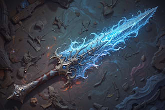 draw fantasy dnd weapon art for your game