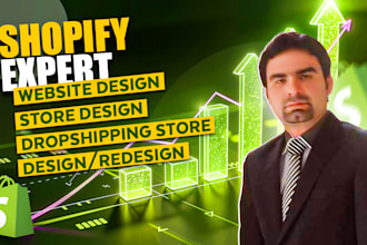 build shopify website design, shopify store design, shopify dropshipping store