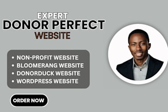 design wordpress website fundraising donorperfect ngo nonprofit website design