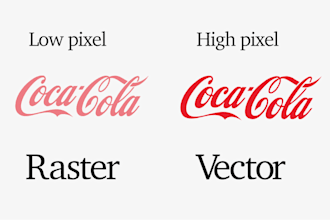 convert logo to vector , manual tracing, vectorize image, image to vector