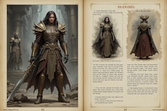 draw a fantasy character for dnd or similar