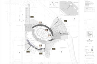prepare hardscape and detail drawings for outdoor spaces