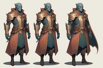 illustrate fantasy character design