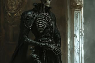 make a unique fantasy horror character art