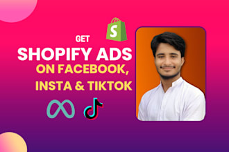 set up shopify ads on facebook, instagram, tiktok