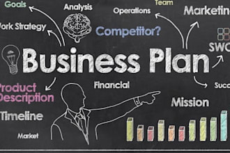 deliver a business plan for startups, financial plans, proposals