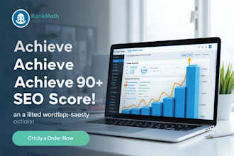 setup rank math SEO and score 90 plus in on page optimization
