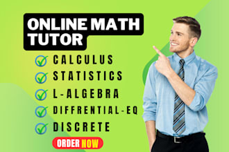 online tutor differential equation, linear algebra, discrete math problems