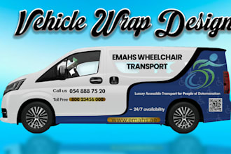 do amazing van wrap design, vehicle wrap design, truck wrap design, trailer wrap