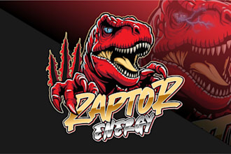 do unique mascot or cartoon character logo for your business