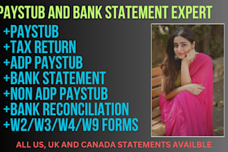 do adp paystub, w2, pay slips, check stubs, payroll and bank reconciliation