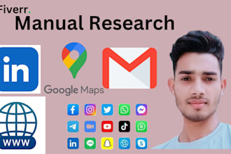 do manual research on google maps and websites