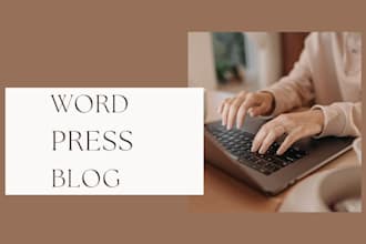 design and optimize a professional wordpress blog