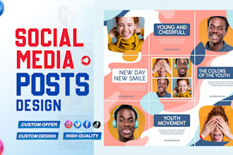 design attractive social media posts and advertising