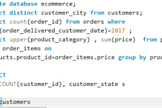solve data related queries by sql