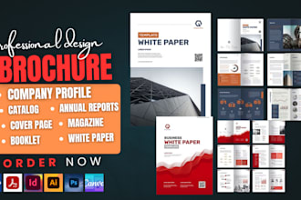 design white paper, flyer, presentation, company profile, booklet and sell sheet