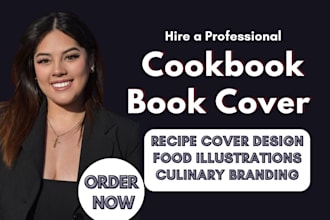 design full recipe cookbook cover for amazon kdp success