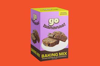 mailer gift box product packaging design, food pouch label packaging design