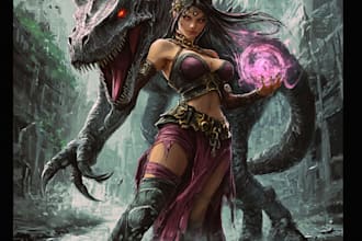 create fantasy character artwork