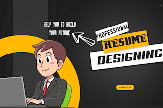 design a professional job winning cv with a minimalist look and redesign resume