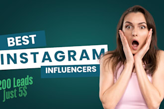 find best influencers with valid contact details