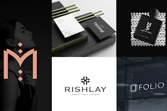 do highly modern minimal and luxury business logo design