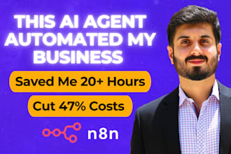 build ai agent or custom workflow using n8n automation
