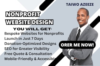 design nonprofit website build charity website with donation integration