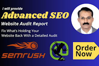 technical SEO and website audit with competitor analysis