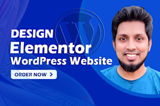 design elementor website, blog, ecommerce or business site, fix wordpress issues