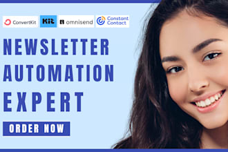 build omnisend email template constant contact convertkit newsletter automation
