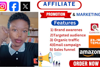 promote my affiliate link, temu link, clickbank affiliate link promotion