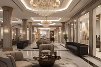 do cgi interior design,  residential design and 3d rendering