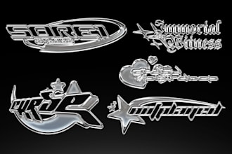 turn your logo or text into a metallic 3d chrome effect