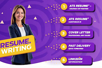 write CV, resume, coverletter, and optimize your linkedin profile