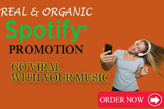 promote your spotify music that we meet your expectation
