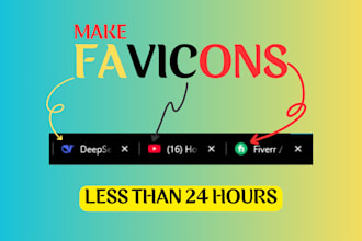 create modern favicon for your ecommerce website in 24 hours