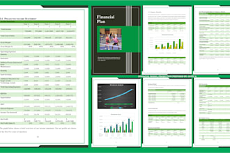 build excel financial model, projection, and financial statements