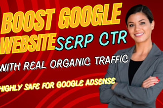 boost your google CTR with real organic traffic from search