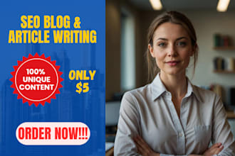 write SEO optimized articles and blog posts with images