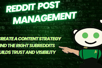 do reddit post management for your business