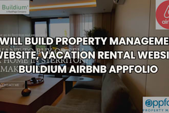 build property management website, vacation rental, buildium, airbnb, appfolio