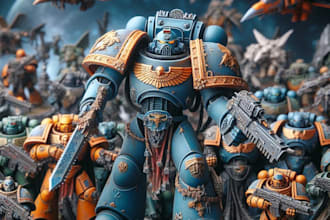 paint miniatures for warhammer 40k and age of sigma