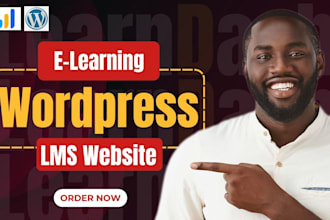 create elearning website and educational course website learndash lms