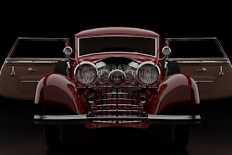 mold 3d vintage vehicle interior and exterior for film,wheel rim,fivem car,gta v